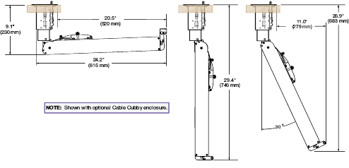 Cable Cubby 1202 with Retractor